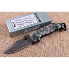 Cold Steel DA89 Camouflage handle fast opening folding knife UD404507
